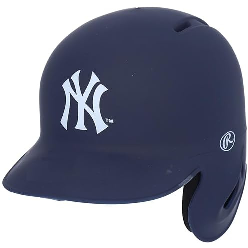 New York Yankees Matte Navy Rawlings Unsigned Mini Batting Helmet - MLB Mini Helmets