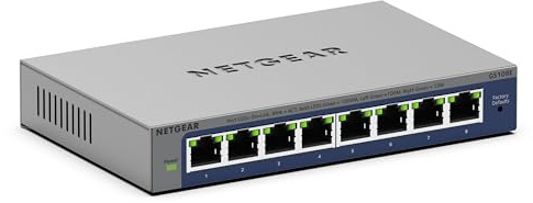 NETGEAR 8-Port Gigabit Ethernet Easy Smart Managed Network Switch (GS108E)