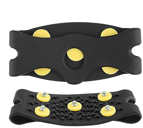 Ramponcini da Ghiaccio e Neve per Scarpe Punte Ghiaccio, Grip Neve, Grip