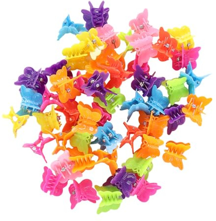 Nicear 50 Piezas De Decoraciones De Mariposa Para El Cuero Cabelludo, Mini Pinzas, Adornos Para La Cabeza De Niños, Niñas, Mujeres, Regalos De Fiesta Para Uso Diario