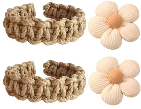 arrderly 2 unidades de alzapaños de cortina, trenzados a mano, juego de cintas de cortina ligeras, accesorios decorativos para el hogar, oficina, Navidad, boda, decoración del hogar