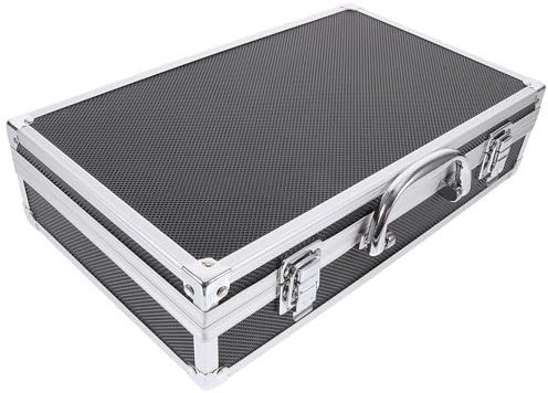ABOOFAN Étui de Microphone Rigide Portable pour Microphones Sans Fil Valise de Rangement Antichoc avec Doublure Souple Coffre de Protection et Stable pour Ktv Noir
