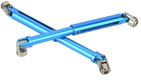 Fydun Fydun Kit de Eje de Transmisión de Aleación Mejorado para RGT 86100 1/10 RC Crawler - Componentes del Eje de Transmisión Telescópico Completo en (Blue)