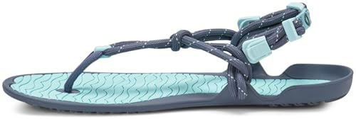 Xero Shoes Women's Aqua Cloud Barefoot Water Sandals, Blue Glow, 8