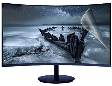 Frosted Curved Screen Protector Anti Blue Light Anti Glare Monitor Film för 75-85 tum TV, skyddar mot strålning, ögonskydd och hjälper dig att sova bättre,85inch 1902x1089mm
