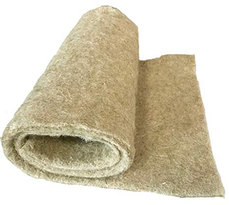 Pemmiproducts Nagerteppich 100% Hanf, 60 x 40 cm ca. 10 mm dick, 20er Pack, Nagermatte, Hanfmatte für Kaninchen,Meerschweinchen, Nager,Hemp mat