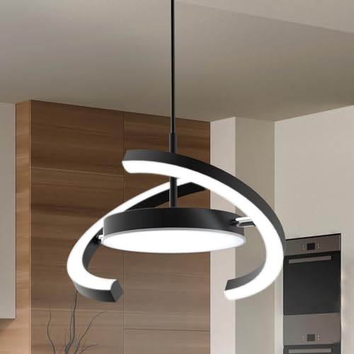 FIMEI Moderna Lampada a Sospensione a LED, Dimmerabile con Lampada a Sospensione Telecomando 3000-6000K Regolabile in Altezza Modello dell'Anello di Saturno per Sala da Pranzo,Soggiorno,Isola Cucina