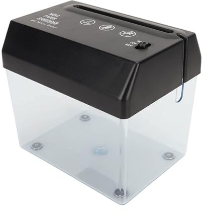 USB Dokumentförstörare, Pappersförstörare, Universalförstörare, Pappersklippare med Batteri, Pappersförstörare för Kontor, Skola och Hem