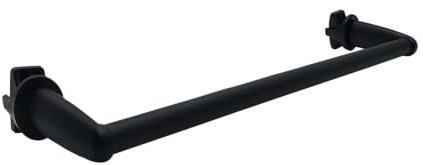 Porta Asciugamani Bagno per Termosifone scaldasalviette. Accessorio Autoavvitante Senza Fori. Appendi Asciugamani per radiatore scaldasalviette (Nero opaco)