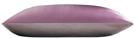 ZRHWSPD Silk Pillowcase Pure Silk Fabric Real Silk Pillowcase Natural Silk Pillowcase(Lilac purple,51x76cm)