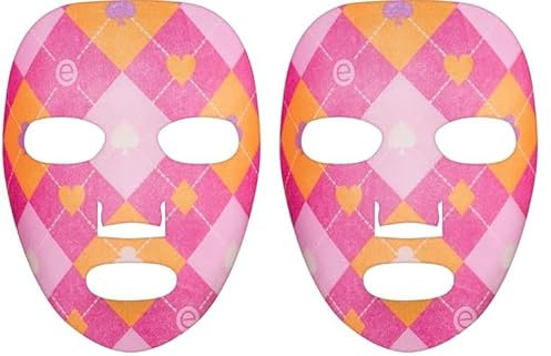 Essence Cosmetics Queen of... Mascarilla facial rosa de tela, hidratar/humectar, cuidado (1pcs) (Paquete de 2)
