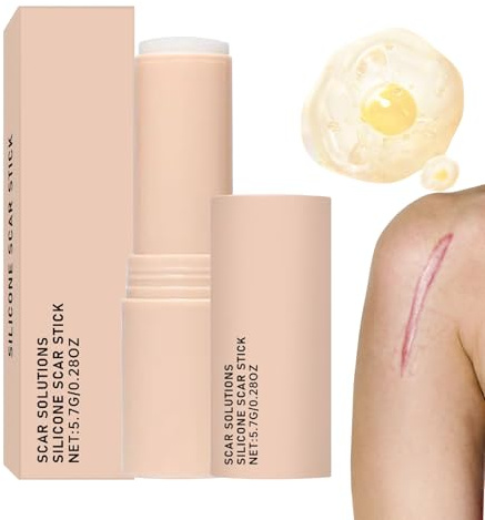 Scar Solution Silicone Scar Stick, Portable Scars Fade Repair Cream Sticks, Manual Massage Marks Stick, Wound Healing Nourishing Daily Care For Face Body Skin Recovery