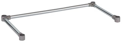 DuraSteel Open Base Work Table Bracing - 24 x 48 Inch Table Stabilizing Leg Cross Braces - Fits Commercial Food Prep Stainless Steel or Maple Wood Worktable