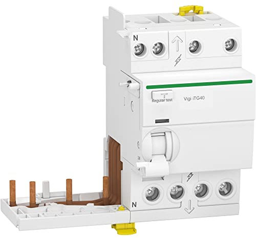Schneider Electric - Acti9 iTG40 - module différentiel Vigi tête de groupe - 3P+N 40A 300mA Sél A SI - A9Y16740