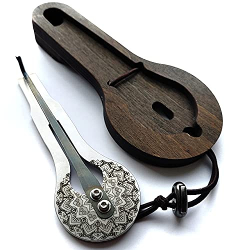 Jew's harp ULTRABASS in a wooden case (Ukraine) (jews jaw harp vargan maultrommel dan moi mouth musical instrument)