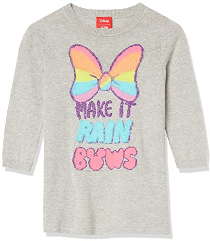 Amazon Essentials Disney | Marvel | Star Wars | Frozen | Princess Vestidos de Punto (Previamente Spotted Zebra) Niña, Minnie/Arcoíris, 6-7 años