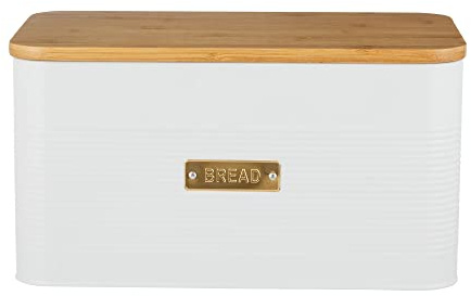 Typhoon Otto Square White Bread Bin Storage Canister