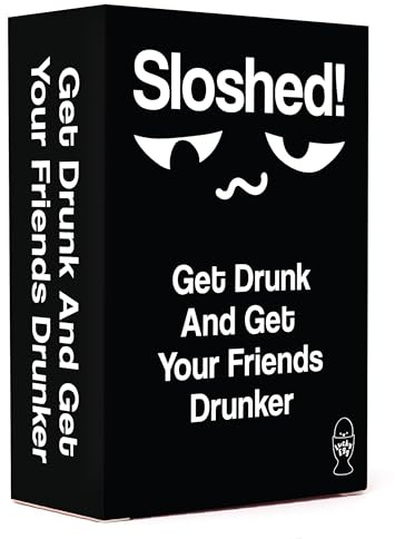 Lucky Egg Giochi indimenticabili per adulti Party Sloshed - Divertente gioco di bere con un tocco - Giochi di bere per adulti frenetici per feste - Divertenti, facili da capire, giochi di carte