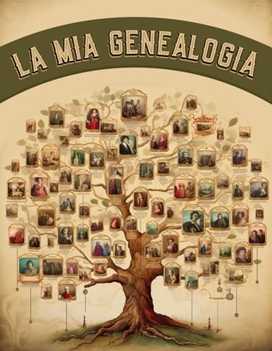 La Mia Genealogia: Organizzatore Genealogico Libro Albero Genealogico Da Compilare Con Spazio Foto