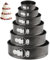 MAHIONG Set of 6 Round Cake Tin, 4/7/8/10/11/12Inch Nonstick Springform Cake Tins Cheesecake Tin with Clasp, Loose Bottom Deep Cake Tin Baking Pan Tray