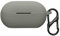 kwmobile Silicone Cover Compatible with Beats Solo Buds - Case Cover Stick-On Skin with Clip - Grey