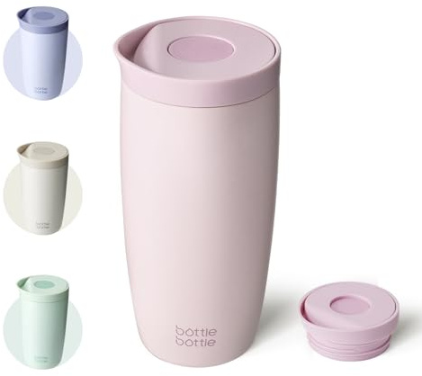 BOTTLE BOTTLE Travel Mug (Pink, 500, Milliliters)