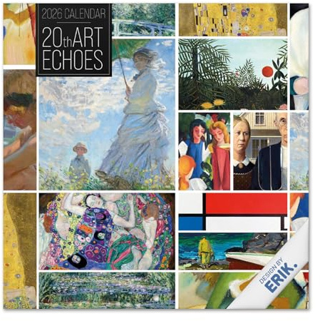 Grupo Erik: Calendario 2026 da Muro Arte del XX Secolo | Calendario Mensile 2026-30x30cm, Planner 2026 - Mensile da Parete
