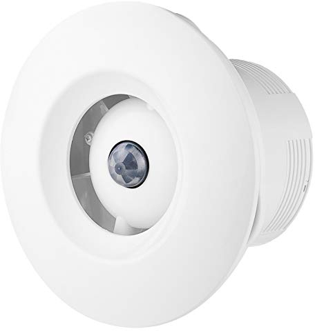 Ventilateur de salle de bain rond basse tension VONLIS Ø 125 mm, détecteur de mouvement