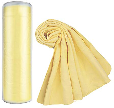 Premium Fensterleder Trockentuch Auto Trockentuch 66 x 38,1 cm Super saugfähig schnell trocknend Fensterleder umweltfreundlich und langlebig Auto Waschlappen Zubehör