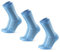 DANISH ENDURANCE Crew Laufsocken (3|5 Paar), Halbhohe Sportsocken, Unisex, für Damen & Herren, Hellblau, 39-42