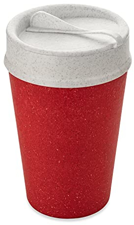 Koziol ISO To Go Becher mit Deckel, 400 ml, Bamboo nicht im Lieferumfang enthalten