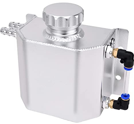 EVIL ENERGY Radiator Coolant Overflow Tank,Coolant Recovery Tank 1L Aluminum Universal