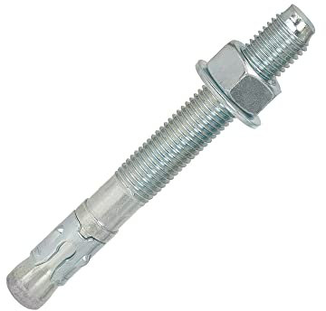 Isolbau Lot de 10 ancrages d'ancrage pour charges lourdes en acier galvanisé avec homologation ETA, option 7 - M20 x 170 mm, épaisseur fixable: 35 mm