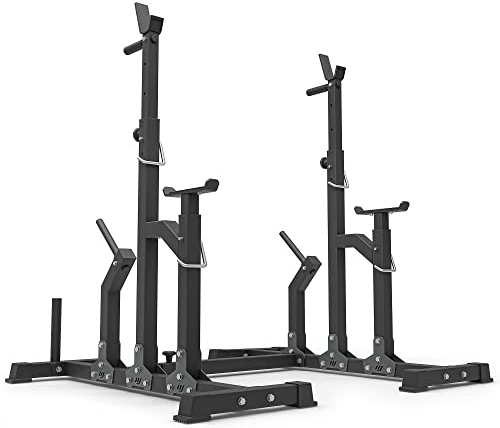 Marbo Sport Kombiständer mit Sicherung Multi-Funktions Barbell Rack Höhenverstellbarer Hantelständer verstellbare für Sportstudio Hantelablage Squat-Rack MS-S104 2.0
