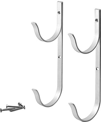Duiaynke Set di 2 bastoncini telescopici con gancio per piscina, attrezzi da giardino, per recinzioni, ponti, piscina, per risparmiare spazio