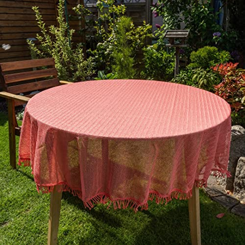 laro Gartentischdecke Wetterfest rutschfest Rund, Muster:Rot, Größe:Rund Classic 160cm