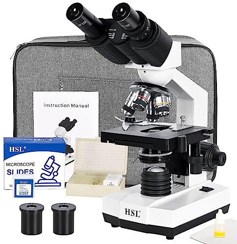 HSL 40x-2500x förening binokulärt mikroskop för vuxna professionella, mikroskop för studentutveckling, biologiskt mikroskop LAB mikroskop 1000x 400X