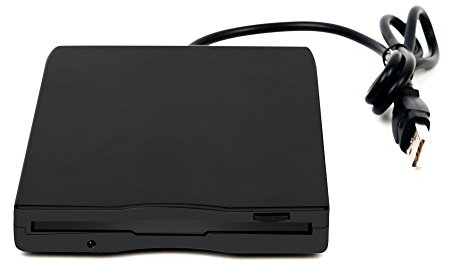 Kinetxiaxia Tragbares externes 3,5-Zoll-USB-Diskettenlaufwerk mit 1,44 MB FDD für Laptops Windows 10/7/8/XP/Vista, Plug-and-Play, keine zusätzlichen Treiber erforderlich - Schwarz…