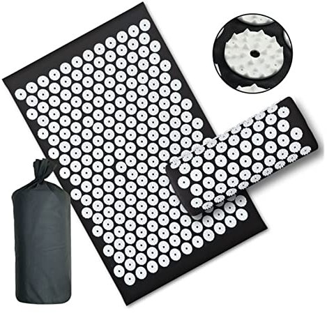 Coussin Massant Mise à niveau Long Nonslip Coussin Acupressure Coussin Sensi Massage Tapis Applicateur de Kuznetsov Soulager le pied de la douleur au dos Massager Fitness Pilate Coussin Massant Chauff