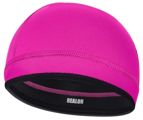 REALON Neoprene Scuba Diving Hood 2mm Thermal Swim Cap for Mens Women Youth Boys Girls, Long Short Hair Warm Clean Breathable Wetsuit Beanie for Swimming Surfing Hunting Skiing Cold Water Aerobics
