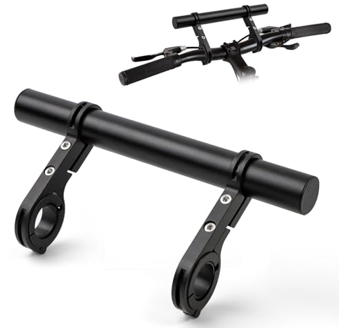 Fahrradlenker Extender Fahrrad Extender Halterung Aluminiumlegierung Fahrrad Lenker Verlängerung Halterung Lenker Erweiterung 18-34mm für Taschenlampe Smartphones GPS-Geräte