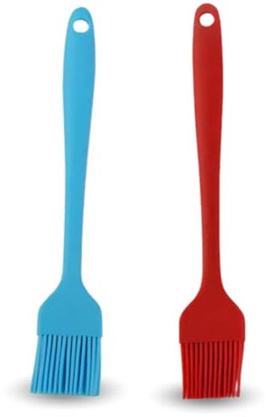 PARENCE.- Lot de 2 pinceaux de Cuisine en Silicone/Ensemble de 2 brosses pour Badigeonner - Pâtisserie