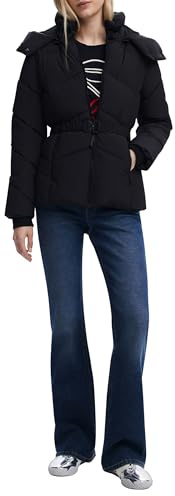 Desigual Cinturón acolchado, negro, talla XL