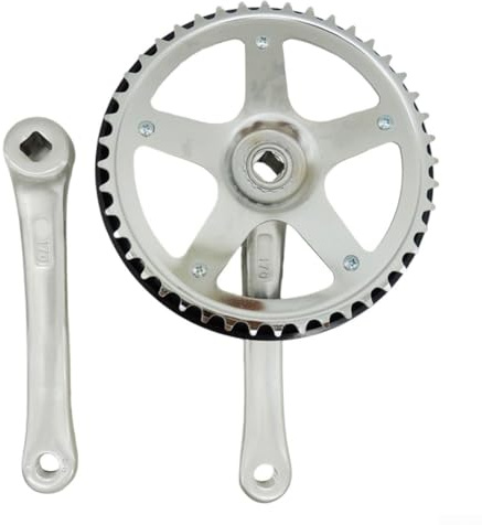 Plato y bielas 44T para bicicletas plegables que soportan varias opciones de velocidad (solo bielas)