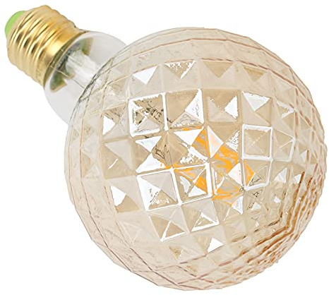 HUSHUI LED-dekorativ Glödlampa Vintage Style Varmljus Filamentlampa för Vardagsrum Sovrum 4W Glas 13x10x10cm (Guld)