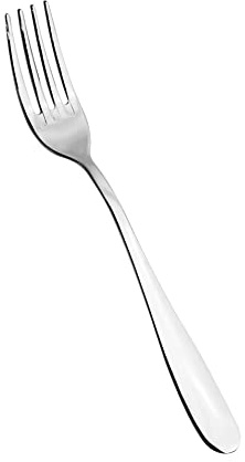 Salvinelli Twist Set Forchette Frutta Acciaio Inox 18/10, Forchetta da Frutta 12 Pezzi, Spessore 1,8 mm, Made in Italy, Finitura Lucida
