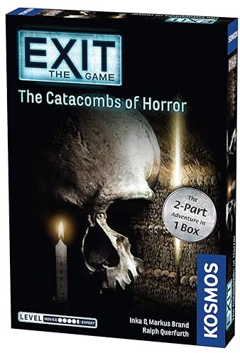 Thames & Kosmos EXIT - The Catacombs of Horror, 2-Part Escape Room Card Game, Board Games for Family Night, Ideal for Adults and Teens, For 1 to 4 Players, Age 16+, Mulitcolour