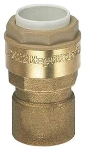 Raccord cuivre à clipser 16 mm, femelle laiton 15x21 (1/2), PUSH FIT