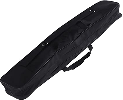 Bogenschießtasche, Tragbare, Leichte Segeltuch-Bogenschieß-Recurve-Bogen-Handtasche, Bogentasche mit Doppeltem Reißverschluss, Verstellbarem Schultergurt und Großer Pfeiltasche, Bogenschießtasche