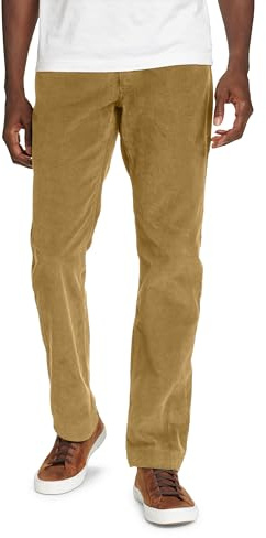 Eddie Bauer Pantalon Faultline en Velours côtelé pour Homme, Brun foncé, 42W x 32L